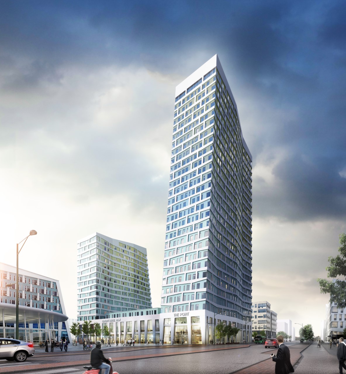 Point Hyllie är ett av de mest spektakulära projekten i Skåneregionen och kommer att bli Öresundsregionens högsta kontorshus.